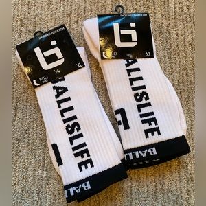 Mens Ball is Life Basketball Socks TWO PAIR  size XL